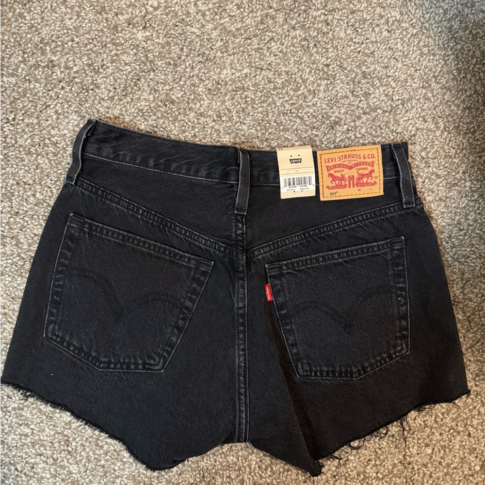 Levi's Women's Black Denim Shorts
